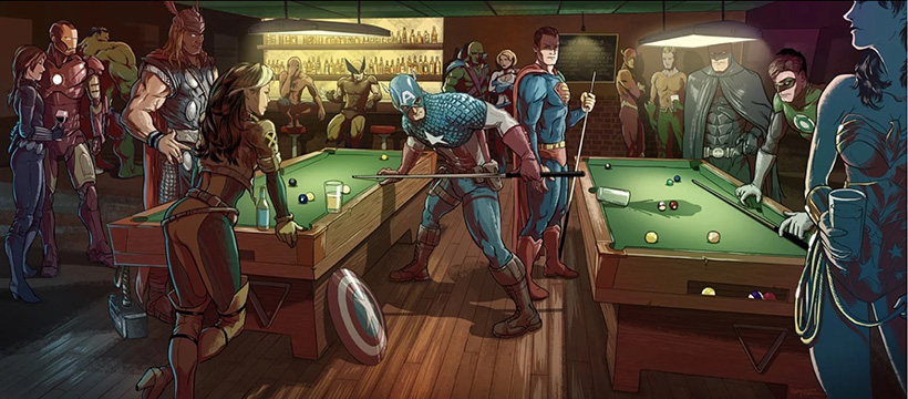 Difference between DC and Marvel